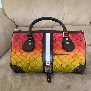 L.A.M.B Rasta Ombré Satchel handbag